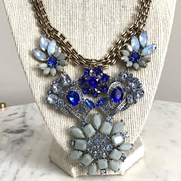 Gorgeous Statement Necklace Crystals Gemstones RARE NWT - Picture 16 of 16